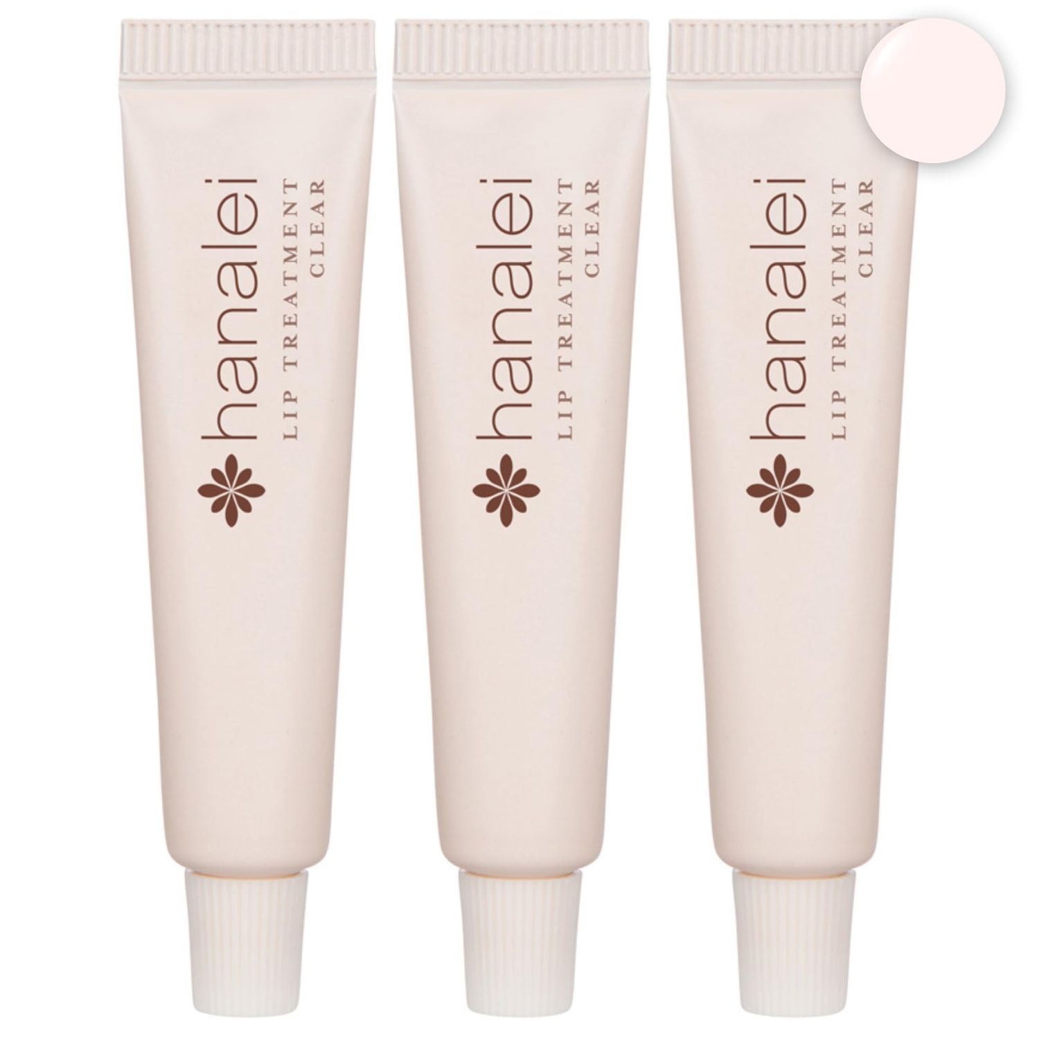 Cruelty-Free and Paraben-Free Lip Treatment to Soothe Dry Lips by Hanalei - Made with Kukui Oil, Shea Butter, Grapeseed Oil - Made in USA - Clear Travel-Size 3 Pack (5ml/5g/0.17oz x 3 tubes)