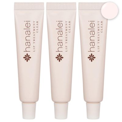 Cruelty-Free and Paraben-Free Lip Treatment to Soothe Dry Lips by Hanalei - Made with Kukui Oil, Shea Butter, Grapeseed Oil - Made in USA - Clear Travel-Size 3 Pack (5ml/5g/0.17oz x 3 tubes)