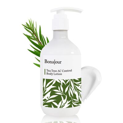 [BONAJOUR] Vegan Tea Tree Acne Control Treatment Body Lotion - For Sensitive Skin, Natural Anti-Acne Soothing Moisturizer 10.5 Fl. Oz