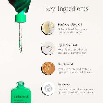 Good Light Alphabet Oil, Lightweight and Non-Greasy Skin Oil for Face, Neck, Chest and Hands, Multi-Vitamin Oil for All Skin Types, Cruelty-Free and Vegan Skincare