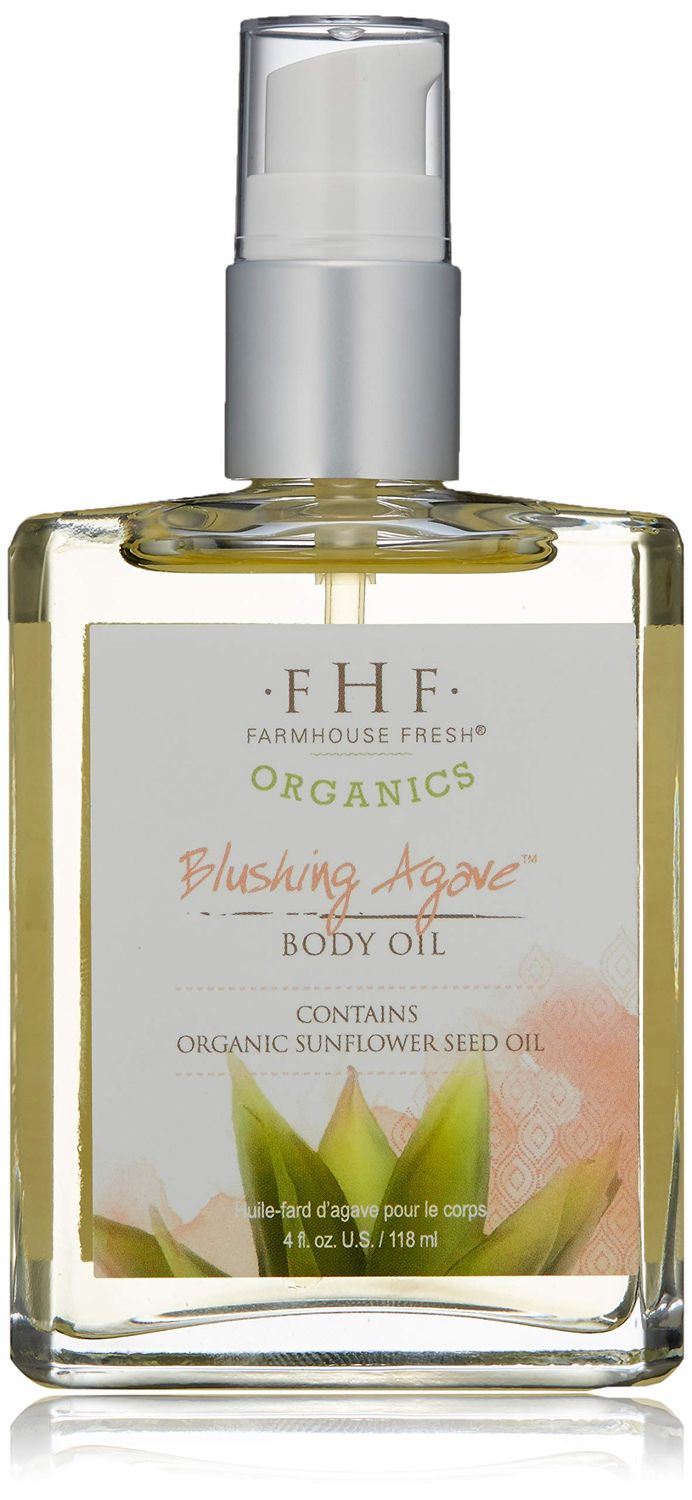 FarmHouse Fresh Blushing Agave Body Oil, Berry, 4 Fl Oz(Pack of 1)
