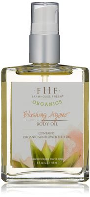 FarmHouse Fresh Blushing Agave Body Oil, Berry, 4 Fl Oz(Pack of 1)