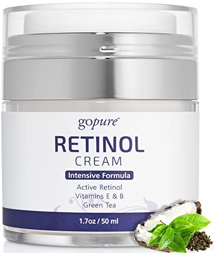 goPure Retinol Face Cream - Night Cream Anti Wrinkle &amp; Face Moisturizer For Women - Retinol Cream for a Youthful-Looking Glow, 1.7oz.