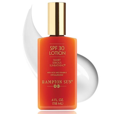 Hampton Sun SPF 30 Classic Sun Lotion Luxury Sunscreen Anti-Aging + Antioxidant-Rich Blend with Jojoba + Vitamin E Broad-Spectrum Deep Nourishment + Moisture for Supple, Radiant Skin