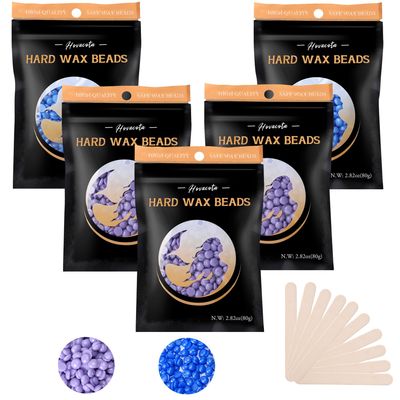 Hard Wax Beads, 0.88lb/14.1oz Wax Beads For Hair Removal, Waxing Beads For Beginners,Women,Men, Wax Beads For Sensitive Skin, Wax Beads For Brazilian Waxing,Bikini,Face,Legs,Armpit(Lavender&amp;Chamomile)