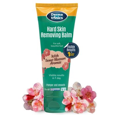 Dermatonics Hard Skin &amp; Callus Removing Balm w/Sakura Blossom Aromas &amp; 10% Urea - Skin Care for Feet, Hands &amp; Elbows - Moisturizing &amp; Repairing Formula for Dry &amp; Cracked Skin - 2.37 fl oz Tube