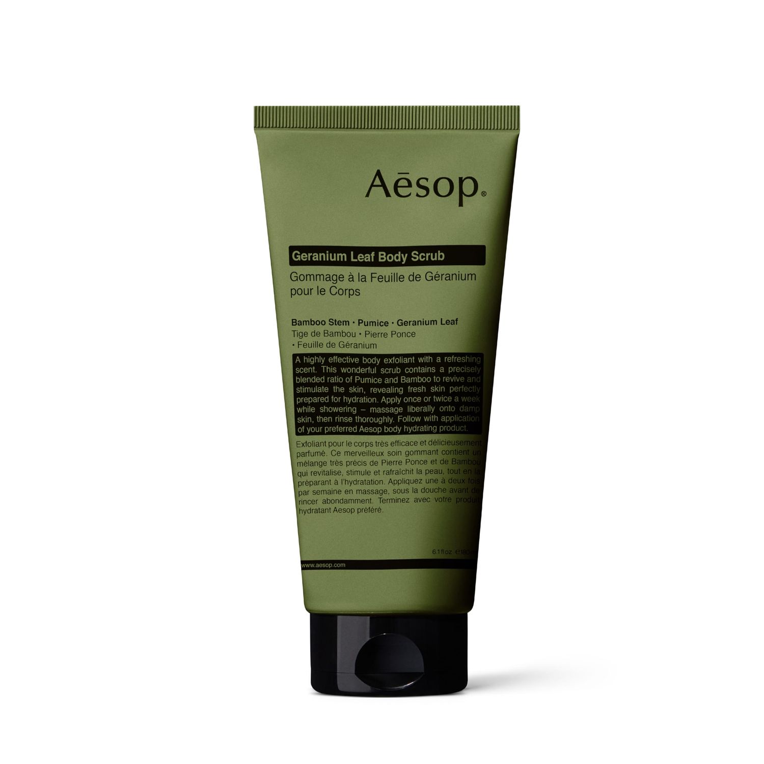 Aesop Geranium Leaf Body Scrub | Invigorating Exfoliant For Smooth, Hydrated Skin | Paraben, Cruelty-free &amp; Vegan | 6.2 oz