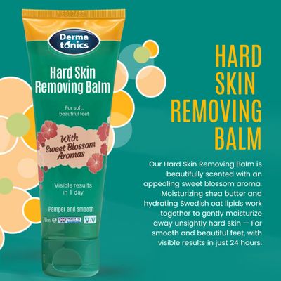 Dermatonics Hard Skin &amp; Callus Removing Balm w/Sakura Blossom Aromas &amp; 10% Urea - Skin Care for Feet, Hands &amp; Elbows - Moisturizing &amp; Repairing Formula for Dry &amp; Cracked Skin - 2.37 fl oz Tube