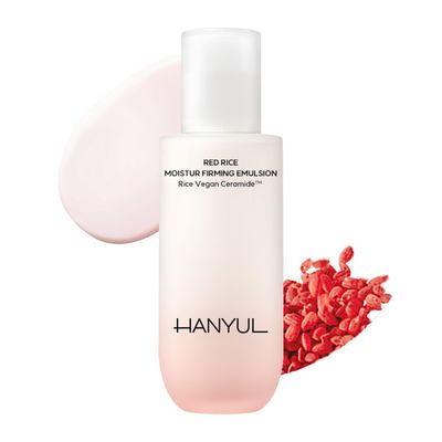 Hanyul Red Rice Moisture Firming Emulsion | Vegan Ceramide Lotion with Korean Rice for deep Hydration, Vegan Collagen for firming, Dermatologist-tested, Korean Skin Care 4.23 fl.oz.