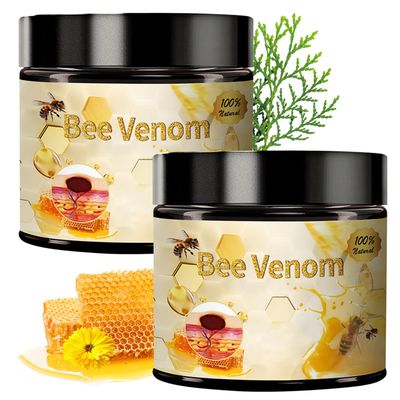 Bee Venom Skin Treatment Cream, 2024 New Bee Venom Skin Treatment Cream, Professional Bee Venom Correcting Cream for All Skin Types (2PCS)
