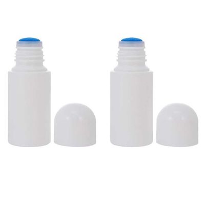 4 Pcs 50ml Empty Liquid Bottles Sponge Head Plastic Applicator Bottles Press Out Type Skin Care Bottles Deodorant Bottles Refillable Makeup Cosmetic Storage Containers