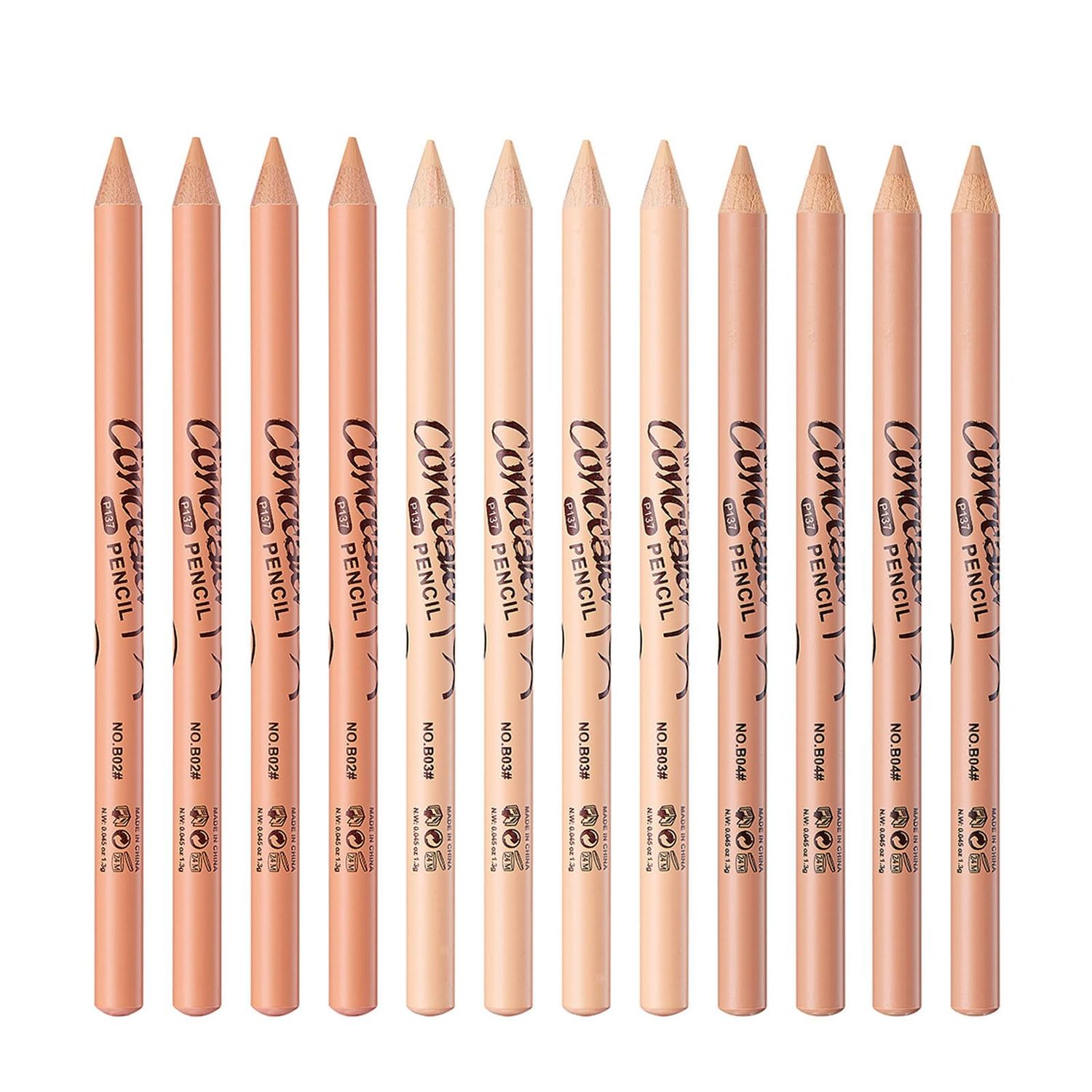 12 Pcs Wonder Concealer Pencil3 Colors Face Concealer PencilEvens Out Skin ToneCan Perfection Conceal BlemishDark CircleAging SpotAcneetc