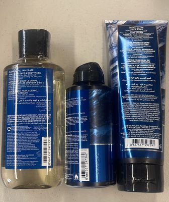 B Body Works Clean Slate - For Men - 3 pc Bundle, Full Size
