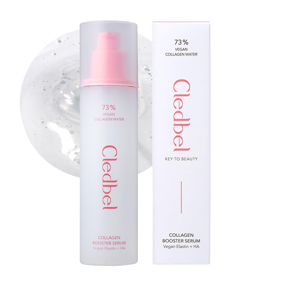 Cledbel Collagen Booster Serum, 150ml/ 5.07fl. Oz, Firming, Plumping &amp; Hydrating Serum, 73% Vegan Collagen Water, Vegan Elastin, Hyaluronic Acid, for All Skin, Korean Skincare, Paraben-Free