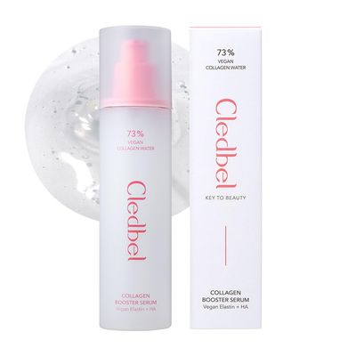 Cledbel Collagen Booster Serum, 150ml/ 5.07fl. Oz, Firming, Plumping &amp; Hydrating Serum, 73% Vegan Collagen Water, Vegan Elastin, Hyaluronic Acid, for All Skin, Korean Skincare, Paraben-Free