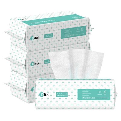 Ditoi Face Towels, Disposable Face Towel for Skin Care, Makeup Remover Dry Wipes, Thicker Face Towelettes for Cleansing, 7.8&quot;8.7&quot;
