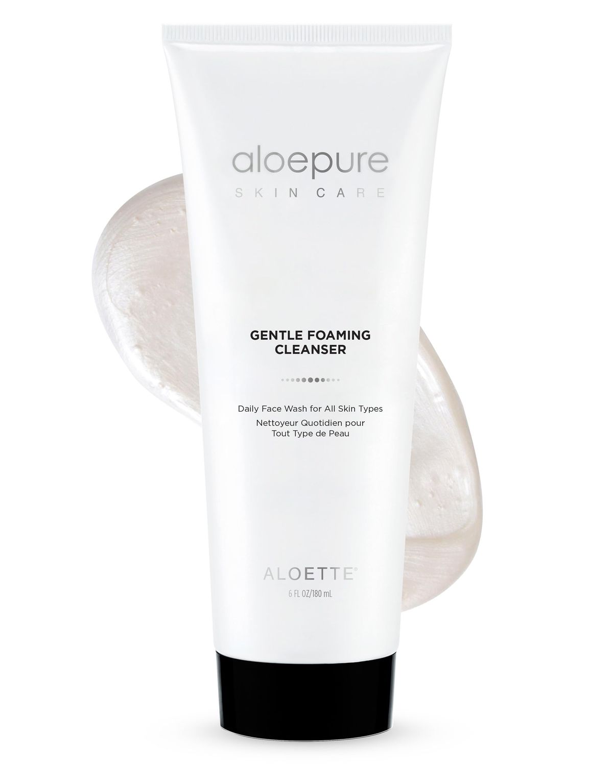 Aloette Gentle Foaming Facial Cleanser - Moisturizing Face Wash for Women &amp; Men - Facewash Skin Cleanser Rejuvenates &amp; Replenishes Natural Moisture, Facial Cleansing for All Skin Types - 6 Fl Oz