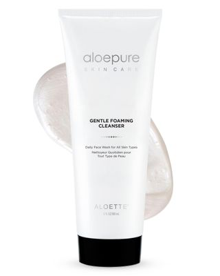 Aloette Gentle Foaming Facial Cleanser - Moisturizing Face Wash for Women &amp; Men - Facewash Skin Cleanser Rejuvenates &amp; Replenishes Natural Moisture, Facial Cleansing for All Skin Types - 6 Fl Oz
