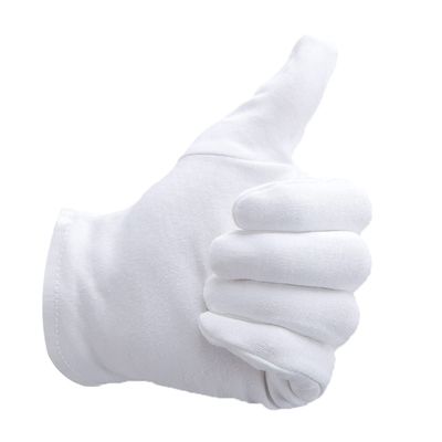 Alyan &amp; Jammsy White Gloves 100% Cotton Gloves for Dry Hands Women Men Sleeping Gloves Overnight Moisturizing Gloves Eczema Sensitive Skin Treatement (10 Pairs)