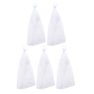 5PCS Exfoliating Foaming Net Premium Effective Easy Maker Face and Body Face Cleansing Soap