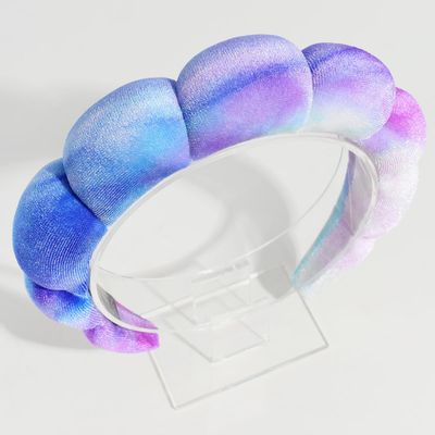 Dolebao Spa Headbands Puffy Makeup Skincare Headbands for Washing Face or Facial, Terry Cloth Fabric Hairbands for Makeup Removal Shower Skin Treatment(Colorful)