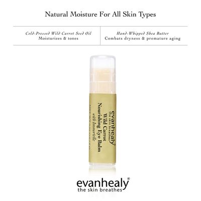 evanhealy Wild Carrot Immortelle Eye Balm | Organic Travel Moisturizer Stick | Hydrating Balm to Brighten Skin Around Eyes, Face, &amp; Body | On the Go Moisturizer