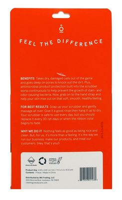 Clean Logic Mens Exfoliating Body Scrubber (Pack of 6)