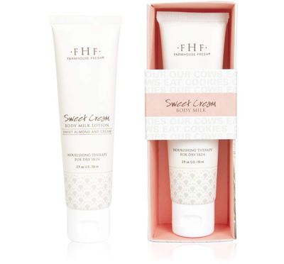 FarmHouse Fresh Sweet Cream Body Milk Travel Lotion, Sweet Cream, 2 fl. oz.