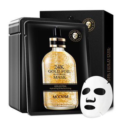 GUOYAOLIFU Facial Masks Skincare for Women,24K Gold Moisturize Face Mask Sheet for Girl,Hydrating Face Mask for All Skin Types,Dry Skin &amp; Sensitive Skin (10-Packs)