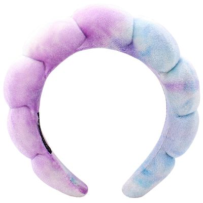 Dolebao Spa Headbands Puffy Makeup Skincare Headbands for Washing Face or Facial, Terry Cloth Fabric Hairbands for Makeup Removal Shower Skin Treatment(Colorful)