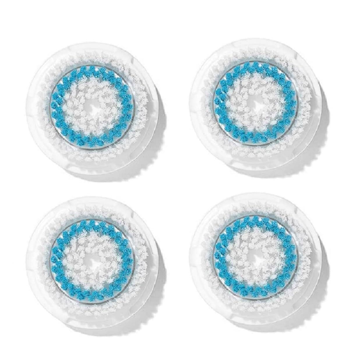 Brushot Brush Head Replacements Compatible with Clarisonic Mia 1, Mia 2, Mia Fit, Alpha Fit, Smart Profile Uplift | Deep Pore, 4 Count