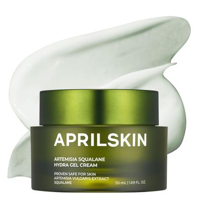 APRILSKIN Artemisia Squalane Hydra Gel Cream | Dry, Sensitive, Acne-Prone Skin | Vegan, Cruelty Free, Low pH, Soothing &amp; Firming up | 50 ml | No sulfates and Artificial Fragrance