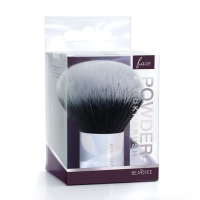 BEASOFEE Blush Brush Round Brush Head Wide Coverage Bronzer Brush Synthetic Bristles for Bronzer, Powder, Blush or Highlighter Makeup Brush - Bright