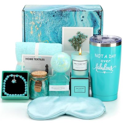 Birthday Gifts for Women,Ocean Relaxing Spa Gifts Basket Set for Women,Self Care Gifts Unique Happy Birthday Gifts Idea for Mom Her Best Friends Sister Wife Girlfriend Coworker Teacher