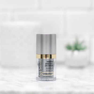 Biopelle Tensage Stem Cell Eye Cream, Under-Eye Cream with Cell-Pro Technology, 0.5 Oz