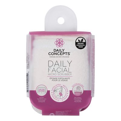 Daily Facial Micro Scrubber - Dual Textured Scrubber For Cleansing And Exfoliating The Face