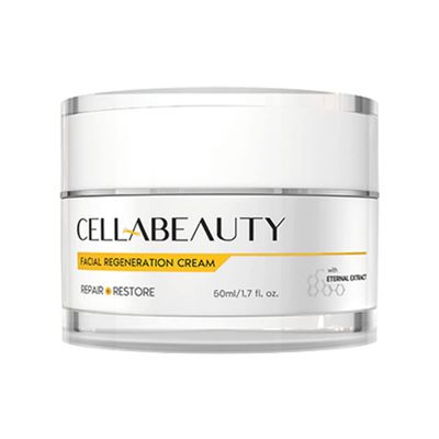 Cella Beauty Facial Regeneration Cream - Anti Aging and Skin Firming Cream For All Skin Types - Cruelty Free, Plant Based Skin Care - 30 ml (1.7oz)