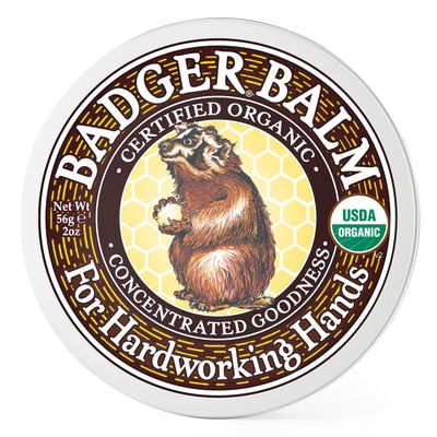 Badger - Hardworking Hands Healing Balm, Aloe Vera &amp; Wintergreen, Working Hand Balm, Balm, for Dry Hands, Hand Moisturizer Balm, Certified Organic Hand Balm, Hand Repair Balm, 2 oz