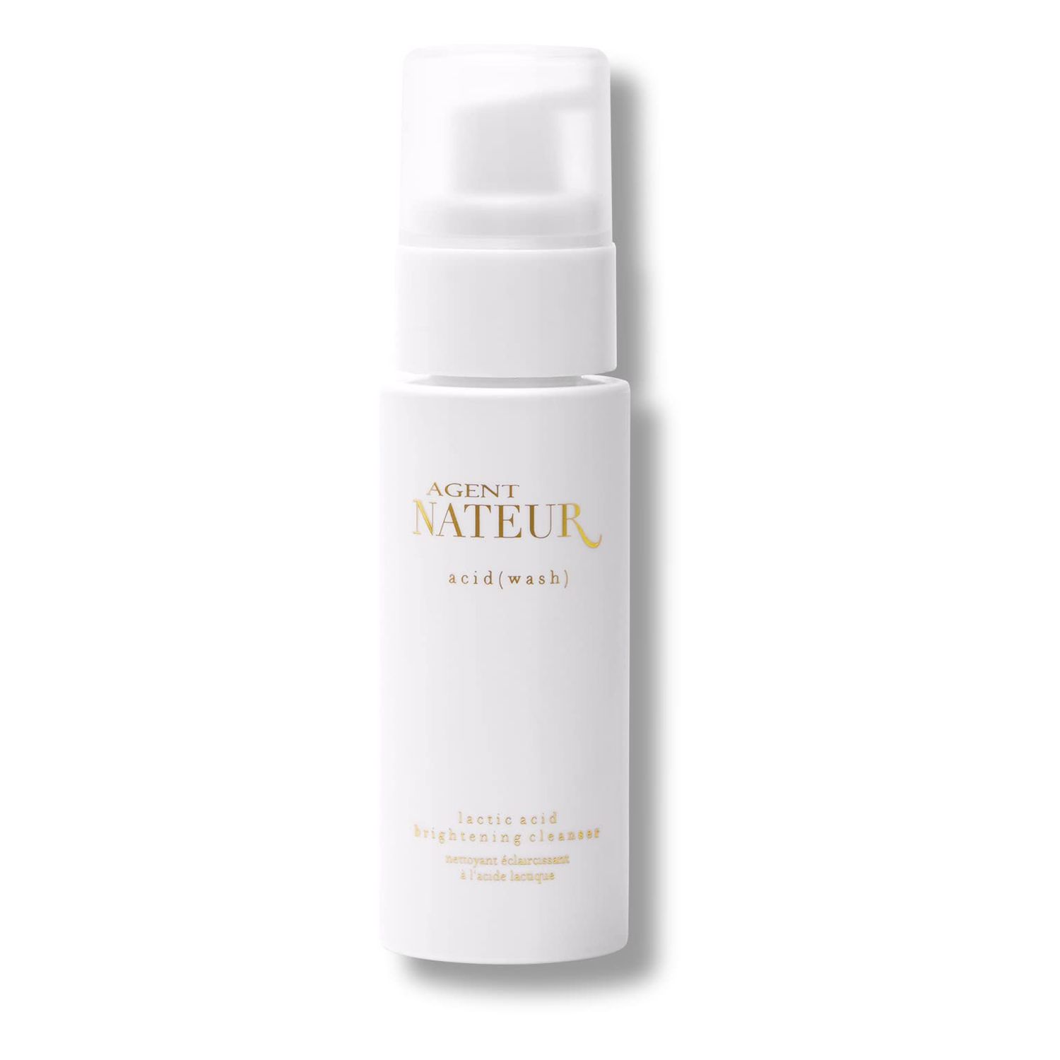 Agent Nateur - acid (wash) Natural Lactic Acid Skin Illuminating Cleanser | Vegan, Non-Toxic, Clean Skincare (1.7 fl oz | 50 mL)