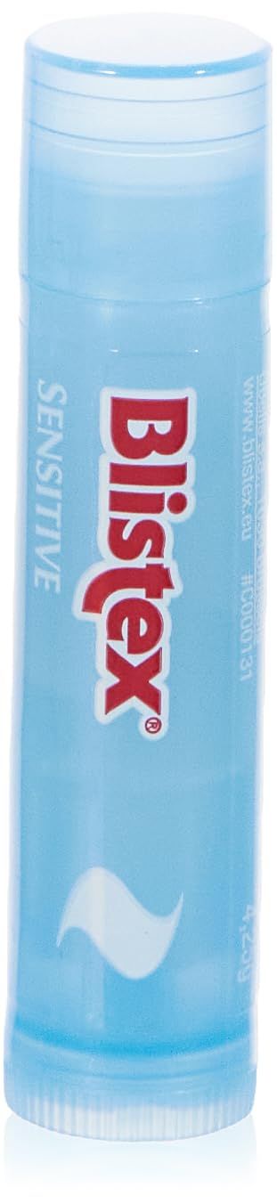 Blistex Simple &amp; Sensitive Lip Balm, 0.15 Ounce Tube - Hypo-Allergenic Unflavored Lip Balm, Gentle Lip Moisturizer For Dry Lips, Contains Shea &amp; Cocoa Butter