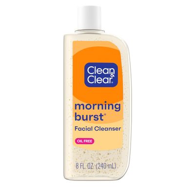 Clean &amp; Clear Morning Burst Oil-Free Facial Cleanser with Brightening Vitamin C, Ginseng, and Gentle Daily Brightening Face Wash for All Skin Types, Hypoallergenic, 8 fl. oz