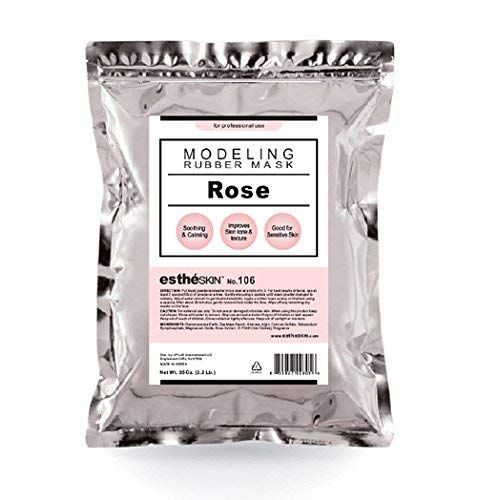 estheSKIN No.106 Rose Peel Off Type Modeling Rubber Mask Powder for Facial Skin Care Treatment, 35oz
