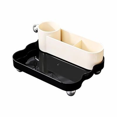 East-BrightenZF Makeup Organizer Countertop, Cosmetic Skincare Perfume Storage Organizer for Vanity Bathroom Dresser, Make up Holder Stand