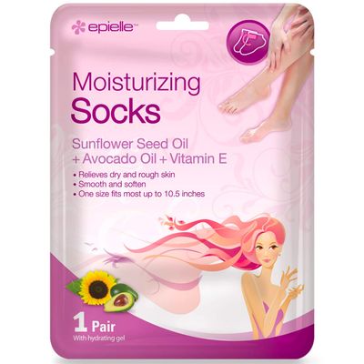 Epielle Hydrating &amp; Moisturizing Gloves &amp; Socks Masks Combo 12pk for Hand and Foot - Dry Hand, Dry Cracked Heel Mothers Day Gifts