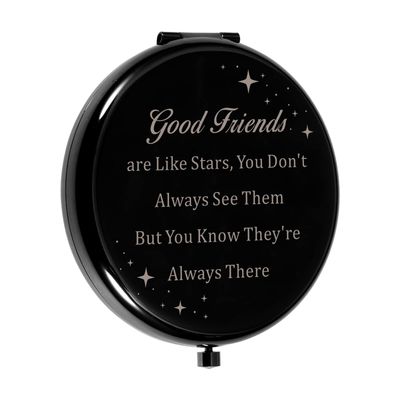 Delujouberst Women Stocking Stuffers for Teenage Girl Best Friend Basket Friendship Gifts for Women Friends Easter Compact Makeup Mirror for Bestie Friends Birthday Gift for Girls