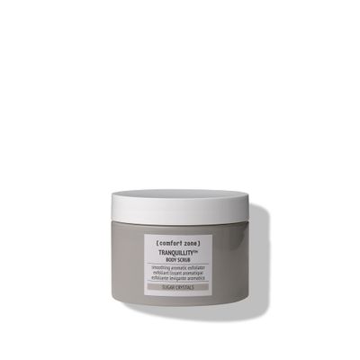 [ comfort zone ] Tranquillity Body Scrub, Soothing Aromatic Gentle Exfoliator Enriched with Sugar Crystals and Amaranth &amp; Almond Essential Oils, for an Instantly Smoother and Softer Skin, 10.06 Oz.