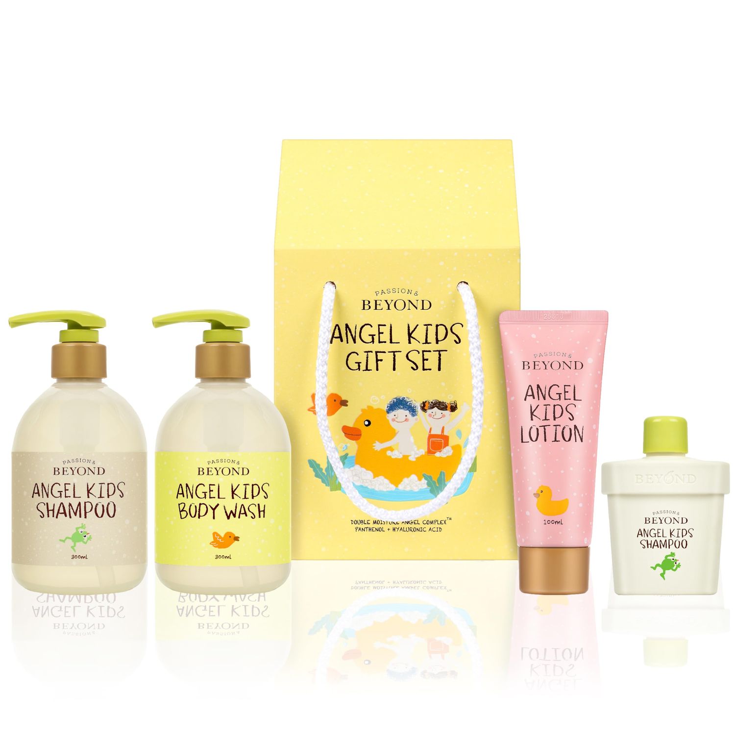 BEYOND Angel Kids Baby Bath Gift Set (25.7fl oz , 3-Piece Bath &amp; Shower Set) - Vegan Korean Skin Care. Baby Shampoo, Body Wash, Hyaluronic