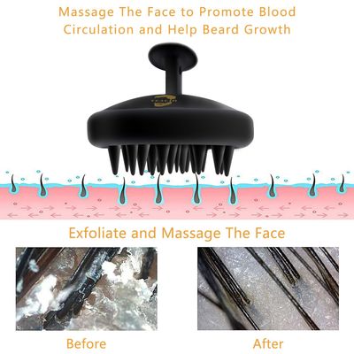Beard Brush for Men, Silicone Beard Scrubber, Deep Cleans, Hair & Beard Exfoliator Helping Beard Shampoo Better Clean the Beard, Good Helper for Beard Oil - Eco & Reusable