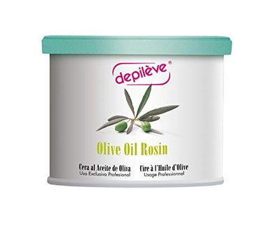 Depileve Strip Wax for Hair Removal -Olive Oil Rosin Wax 14 oz -Hair Removal Wax -Ideal for Dry and Suntanned Skin