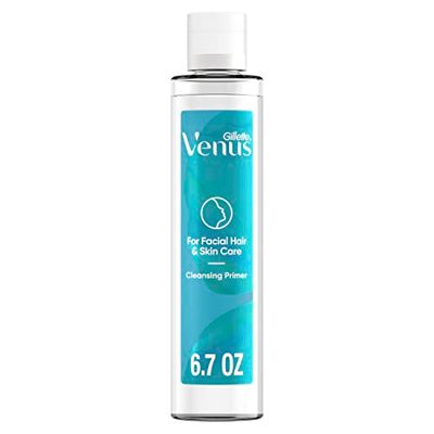 Gillette Venus for Facial Hair &amp; Skin Care Cleansing Primer for Dermaplane Prep, 6.7oz, Use Before Eyebrow Razor, Dermaplaning Oil, Dermaplane Moisturizer, Dermaplaning Cleanser and Face Wash